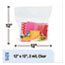 Stout® Envision Zipper Seal Closure Bags, Clear, 12 x 12, 500/Carton Thumbnail 14