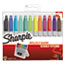 Sharpie Permanent Markers with Storage Case, Fine, Assorted, Original, 12/Pack Thumbnail 1