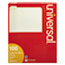 Universal Top Tab File Folders, 1/5-Cut Tabs: Assorted, Letter Size, 0.75" Expansion, Manila, 100/Box Thumbnail 2