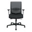 HON® Convergence Chair, Adjustable Arms, Black Fabric/Black Plastic Thumbnail 1