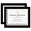 DAX® Document/Certificate Frames, Wood, 8 1/2 x 11, Black, Set of Two Thumbnail 1
