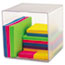 deflecto® Desk Cube, Clear Plastic, 6 x 6 x 6 Thumbnail 2