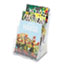 deflecto® Multi-Compartment Magazine Size Literature Holder, 3 Tier, 9.5" x 12.6" x 6.25", Clear Thumbnail 1