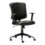 Alera Alera Everyday Task Office Chair, Bonded Leather Seat/Back, Supports Up to 275 lb, 17.6" to 21.5" Seat Height, Black Thumbnail 1