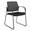 HON Ignition 2.0 Ilira-Stretch Mesh Back Guest Chair, Sled Base, Black Fabric Thumbnail 1