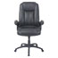 Alera Alera CC Series Executive High Back Bonded Leather Chair, Supports Up to 275 lb, 20.28" to 23.9" Seat Height, Black Thumbnail 2