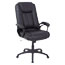Alera Alera CC Series Executive High Back Bonded Leather Chair, Supports Up to 275 lb, 20.28" to 23.9" Seat Height, Black Thumbnail 1