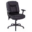 Alera Alera CC Series Executive Mid-Back Bonded Leather Chair, Adjustable Arms, Supports 275lb, 18.11" to 21.81" Seat Height, Black Thumbnail 1