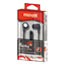 Maxell® B-13 Bass Earbuds with Microphone, Black, 52" Cord Thumbnail 1