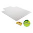 Alera® Occasional Use Studded Chair Mat for Flat Pile Carpet, 45 x 53, Wide Lipped, Clear Thumbnail 6