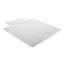 Alera® Occasional Use Studded Chair Mat for Flat Pile Carpet, 45 x 53, Wide Lipped, Clear Thumbnail 7