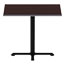 Alera Reversible Laminate Table Top, Square, 35.38w x 35.38d, Medium Cherry/Mahogany Thumbnail 2