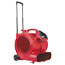 Sanitaire® Commercial Three-Speed Air Mover with Built-on Dolly, 1281 cfm, Red, 20 ft Cord Thumbnail 1