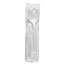 Boardwalk Mediumweight Wrapped Polystyrene Cutlery, Soup Spoon, White, 1,000/Carton Thumbnail 1