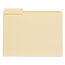 Universal Top Tab File Folders, 1/3-Cut Tabs: Assorted, Letter Size, 0.75" Expansion, Manila, 100/Box Thumbnail 1