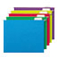 Universal Deluxe Bright Color Hanging File Folders, Letter Size, 1/5-Cut Tabs, Assorted Colors, 25/Box Thumbnail 1
