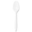 Dart® Style Setter Mediumweight Plastic Teaspoons, White, 1000/Carton Thumbnail 1