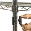 Alera NSF Certified Industrial 4-Shelf Wire Shelving Kit, 48w x 24d x 72h, Silver Thumbnail 7