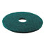 Boardwalk® Heavy-Duty Scrubbing Floor Pads, 13" Diameter, Green, 5/Carton Thumbnail 2