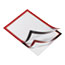 Durable® Duraframe® Self-Adhesive Magnetic Letter Sign Holder For 8.5" x 11" Insert, Red, 2/PK Thumbnail 2