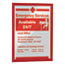 Durable® Duraframe® Self-Adhesive Magnetic Letter Sign Holder For 8.5" x 11" Insert, Red, 2/PK Thumbnail 4