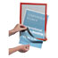Durable® Duraframe® Self-Adhesive Magnetic Letter Sign Holder For 8.5" x 11" Insert, Red, 2/PK Thumbnail 5