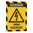 Durable® Duraframe® SECURITY Magnetic Letter Sign Holder For 8-1/2" x 11" Insert, Yellow/Black, 2/PK Thumbnail 4