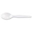 Dixie® Plastic Cutlery, Heavy Mediumweight Teaspoons, White, 100/BX Thumbnail 1
