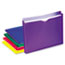 Pendaflex® Expanding File Jackets, Letter, Poly, Blue/Green/Purple/Red/Yellow, 10/Pack Thumbnail 2
