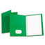 Oxford™ Twin-Pocket Folders with 3 Fasteners, Letter, 1/2" Capacity, Green, 25/Box Thumbnail 1