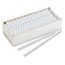 Fellowes Plastic Comb Bindings, 3/8" Diameter, 55 Sheet Capacity, White, 100 Combs/Pack Thumbnail 3