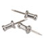 GEM® Aluminum Head Push Pins, Aluminum, Silver, 1/2", 100/Box Thumbnail 1