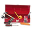 Great Neck 16-Piece Light-Duty Office Tool Kit, Metal Box, Red Thumbnail 1