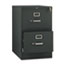 HON 510 Series Two-Drawer, Full-Suspension File, Legal, 29h x25d, Black Thumbnail 1