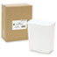 HOSPECO® Wall Mount Sanitary Napkin Receptacle, Plastic, 1gal, White Thumbnail 3