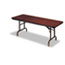 Iceberg Premium Wood Laminate Folding Table, Rectangular, 60w x 30d x 29h, Mahogany Thumbnail 1