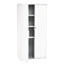 Iceberg OfficeWorks Resin Storage Cabinet, 33w x 18d x 66h, Platinum Thumbnail 1