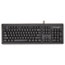 Kensington® Keyboard for Life Slim Spill-Safe Keyboard, 104 Keys, Black Thumbnail 1