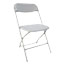 Alera Economy Resin Folding Chair, Supports Up to 225 lb, White, 4/Carton Thumbnail 1