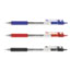 Universal Comfort Grip Clear Barrel Retractable Ballpoint Pen, Asst Ink, 1mm, 50/Set Thumbnail 1