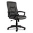 Alera Alera YR Series Executive High-Back Swivel/Tilt Bonded Leather Chair, Supports 275 lb, 17.71" to 21.65" Seat Height, Black Thumbnail 1