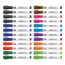U Brands Chisel Tip Low-Odor Dry-Erase Markers with Erasers, Assorted Colors, 24/Pack Thumbnail 1