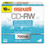Maxell® CD-RW Discs, 700MB/80min, 4x, Silver, 10/Pack Thumbnail 1