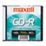 Maxell® CD-R Disc, 700MB/80min, 48x, w/Slim Jewel Case, Silver Thumbnail 1