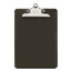 Universal Plastic Clipboard with High Capacity Clip, 1.25" Clip Capacity, Holds 8.5 x 11 Sheets, Translucent Black Thumbnail 1