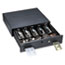 SteelMaster® Alarm Alert Steel Cash Drawer w/Key & Push-Button Release Lock, Black Thumbnail 4