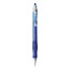 BIC Velocity Easy Glide Ballpoint Pen, Retractable, Medium 1 mm, Blue Ink, Translucent Blue Barrel, Dozen Thumbnail 4