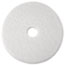 3M™ Super Polish Floor Pad 4100, 12", White, 5/Carton Thumbnail 1