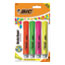 BIC Brite Liner Tank-Style Highlighter, Assorted Ink Colors, Chisel Tip, Assorted Barrel Colors, 4/Set Thumbnail 1