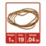 Universal Rubber Bands, Size 19, 0.04" Gauge, Beige, 1 lb Bag, 1,240/Pack Thumbnail 2